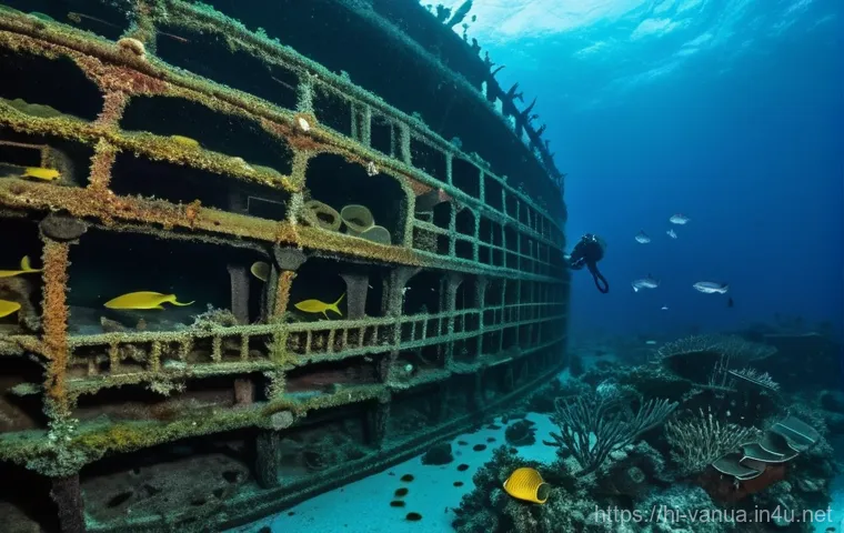 바누아투 해양 생태계 - "A vibrant and pristine underwater scene in Vanuatu, showcasing a majestic coral reef teeming with l...